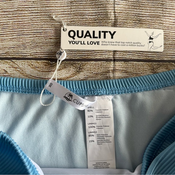 Cupshe Blue Bikini Bottom size OX New - Picture 5 of 6
